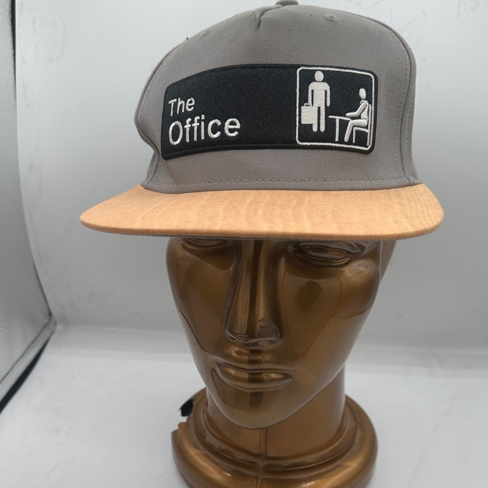 THE OFFICE made by Ripple Junction Grey and Tan Snapback Cap